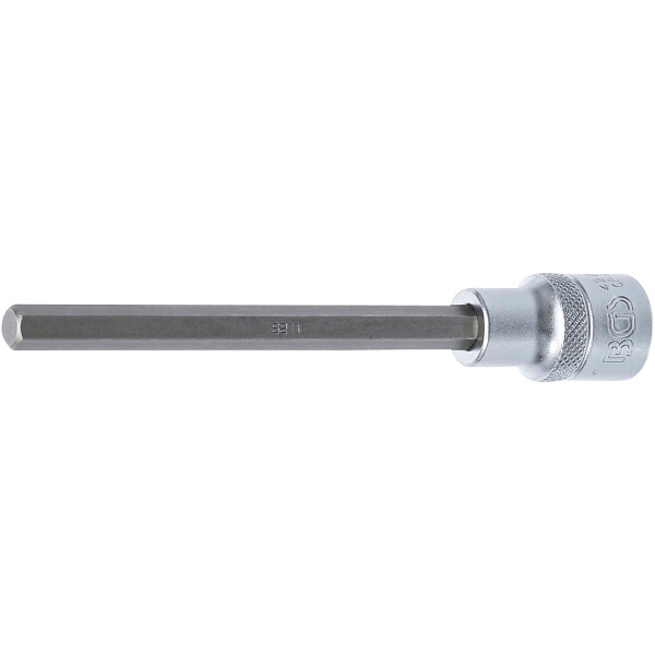 BGS 4272 Bit-Einsatz | Länge 140 mm | Antrieb Innenvierkant 12,5 mm (1/2") | Innensechskant 8 mm
