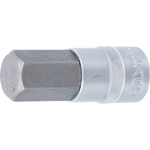 BGS 4295 Bit-Einsatz | Länge 70 mm | Antrieb Innenvierkant 12,5 mm (1/2") | Innensechskant 22 mm