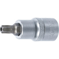 BGS 4327 Bit-Einsatz | Antrieb Innenvierkant 12,5 mm (1/2") | T-Profil (für Torx) mit Bohrung T45