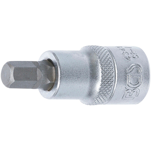 BGS 4340 Bit-Einsatz | Antrieb Innenvierkant 12,5 mm (1/2") | Innensechskant 9 mm