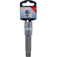 BGS 4357 Bit-Einsatz | Länge 100 mm | Antrieb Innenvierkant 12,5 mm (1/2") | Innenvielzahn (für XZN) mit Bohrung M16