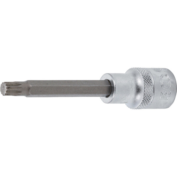 BGS 4361 Bit-Einsatz | Länge 100 mm | Antrieb Innenvierkant 12,5 mm (1/2") | Innenvielzahn (für XZN) M8
