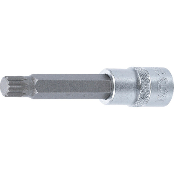 BGS 4363 Bit-Einsatz | Länge 100 mm | Antrieb Innenvierkant 12,5 mm (1/2") | Innenvielzahn (für XZN) M12
