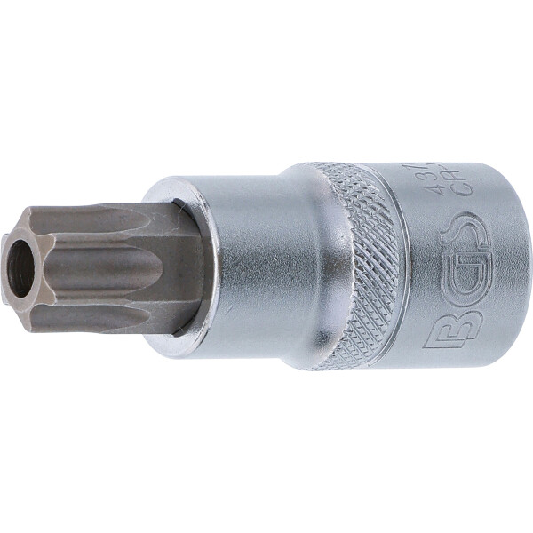 BGS 4376 Bit-Einsatz | Antrieb Innenvierkant 12,5 mm (1/2") | T-Profil (für Torx) mit Bohrung T60