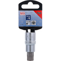 BGS 4376 Bit-Einsatz | Antrieb Innenvierkant 12,5 mm (1/2") | T-Profil (für Torx) mit Bohrung T60