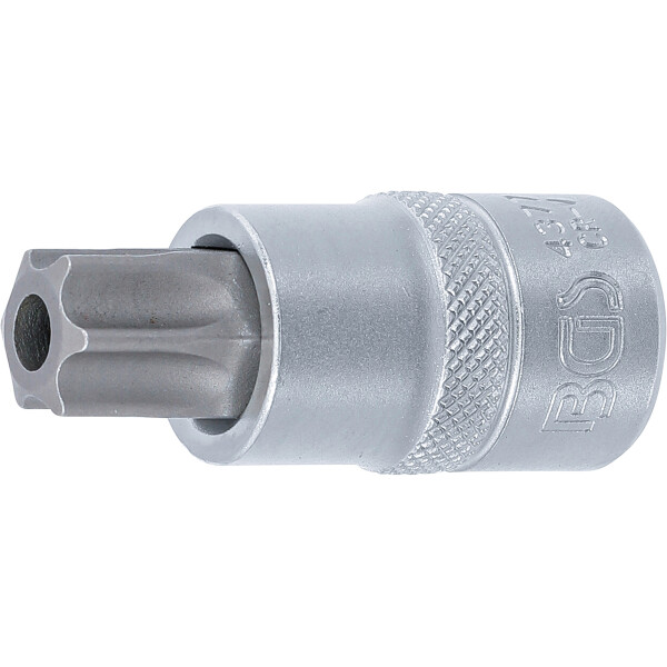 BGS 4377 Bit-Einsatz | Antrieb Innenvierkant 12,5 mm (1/2") | T-Profil (für Torx) mit Bohrung T70