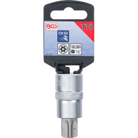 BGS 4377 Bit-Einsatz | Antrieb Innenvierkant 12,5 mm (1/2") | T-Profil (für Torx) mit Bohrung T70