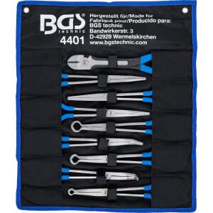 BGS 4401 Langbeck- / Flach- und Zündkerzen-Stecker-Zangen-Satz | extra lang | 9-tlg.