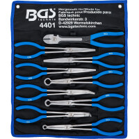 BGS 4401 Langbeck- / Flach- und Zündkerzen-Stecker-Zangen-Satz | extra lang | 9-tlg.