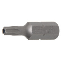 BGS 4425 Bit | Länge 30 mm | Antrieb Außensechskant 8 mm (5/16") | T-Profil (für Torx) mit Bohrung T25