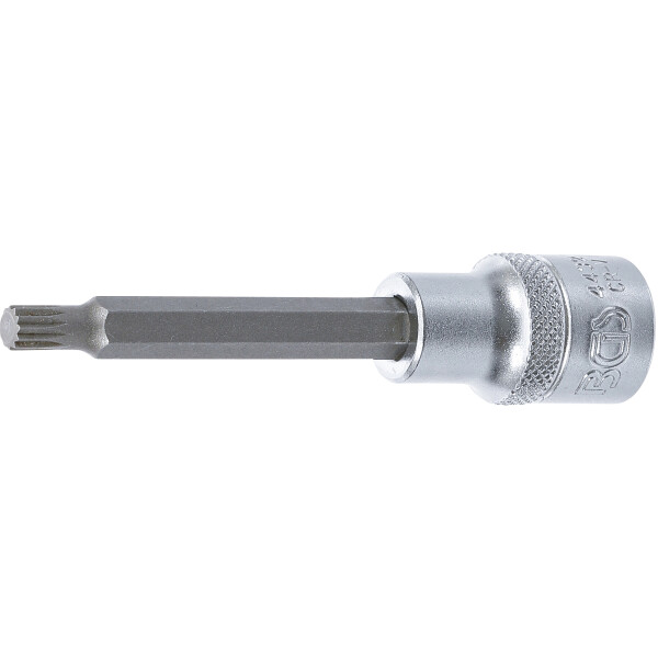 BGS 4432 Bit-Einsatz | Länge 100 mm | Antrieb Innenvierkant 12,5 mm (1/2") | Innenvielzahn (für XZN) M7