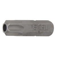 BGS 4450 Bit | Länge 30 mm | Antrieb Außensechskant 8 mm (5/16") | T-Profil (für Torx) mit Bohrung T50