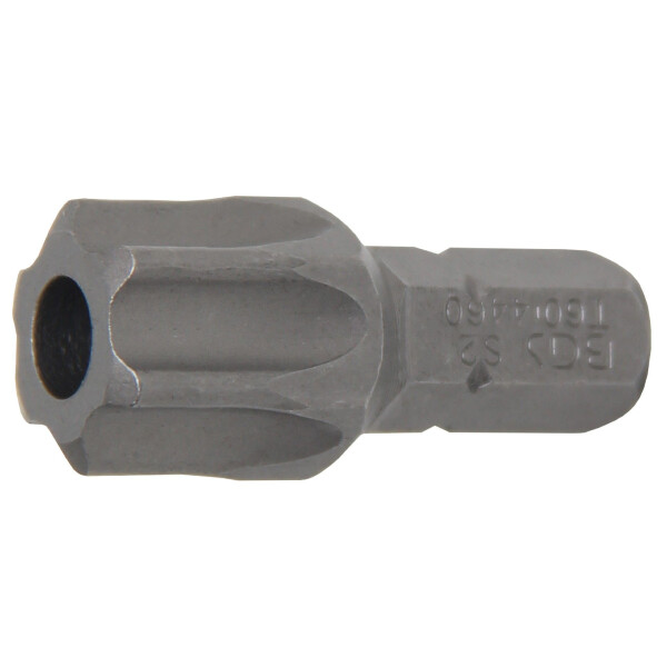 BGS 4460 Bit | Länge 30 mm | Antrieb Außensechskant 8 mm (5/16") | T-Profil (für Torx) mit Bohrung T60