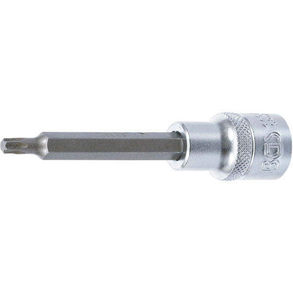 BGS 4467 Bit-Einsatz | Länge 100 mm | Antrieb Innenvierkant 12,5 mm (1/2") | T-Profil (für Torx) T27