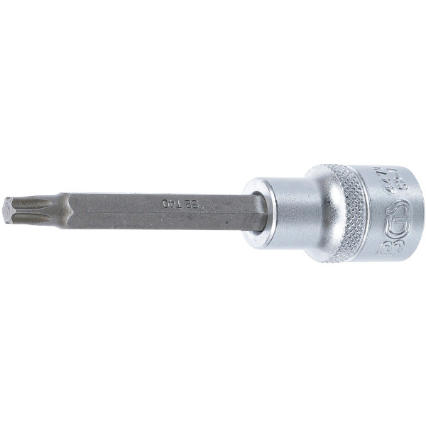 BGS 4472 Bit-Einsatz | Länge 100 mm | Antrieb Innenvierkant 12,5 mm (1/2") | T-Profil (für Torx) T40