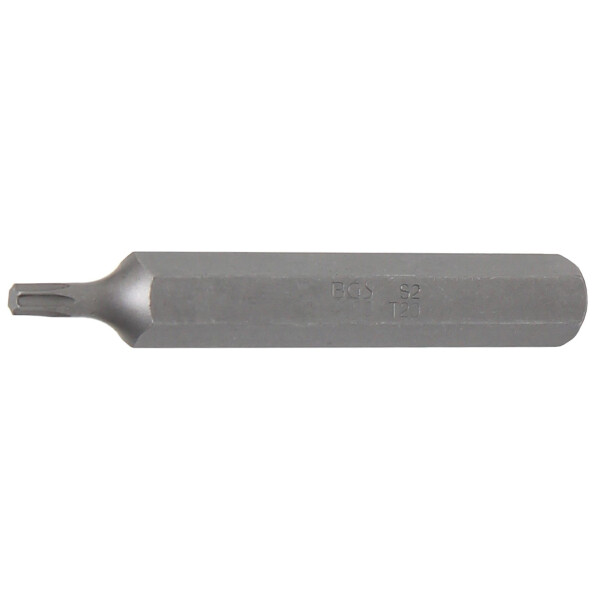 BGS 4569 Bit | Länge 75 mm | Antrieb Außensechskant 10 mm (3/8") | T-Profil (für Torx) T20