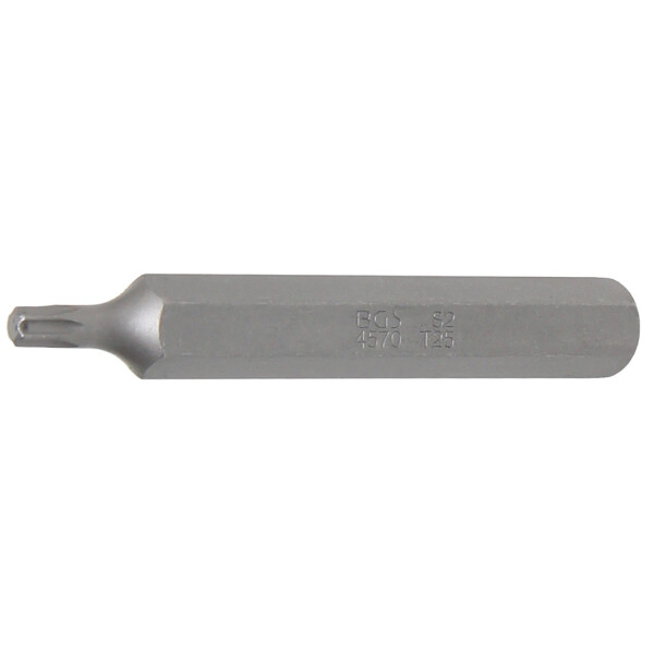 BGS 4570 Bit | Länge 75 mm | Antrieb Außensechskant 10 mm (3/8") | T-Profil (für Torx) T25