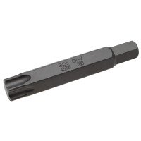 BGS 4576 Bit | Länge 75 mm | Antrieb Außensechskant 10 mm | T-Profil (für Torx) T60