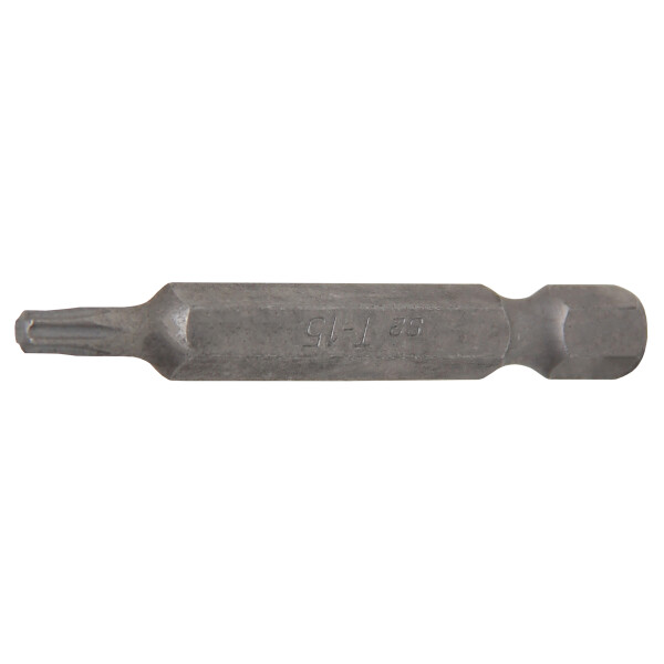 BGS 4590 Bit | Länge 50 mm | Antrieb Außensechskant 6,3 mm (1/4") | T-Profil (für Torx) T15