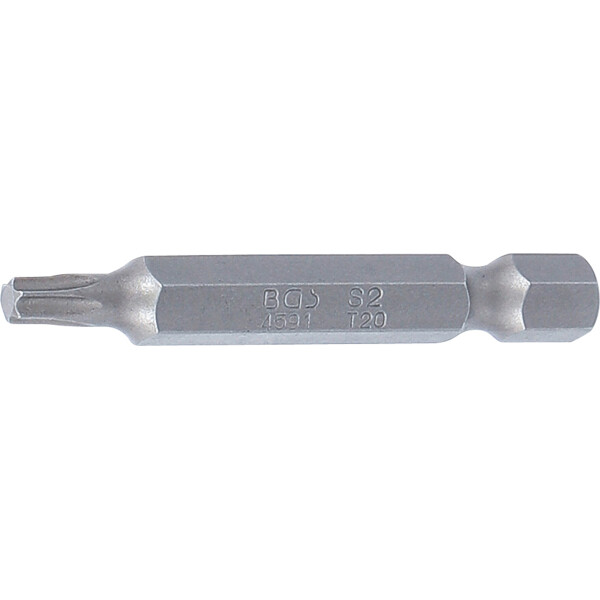 BGS 4591 Bit | Länge 50 mm | Antrieb Außensechskant 6,3 mm (1/4") | T-Profil (für Torx) T20