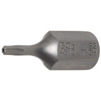 BGS 4610 Bit | Länge 30 mm | Antrieb Außensechskant 10 mm (3/8") | T-Profil (für Torx) mit Bohrung T10