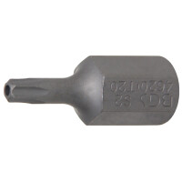 BGS 4620 Bit | Länge 30 mm | Antrieb Außensechskant 10 mm (3/8") | T-Profil (für Torx) mit Bohrung T20