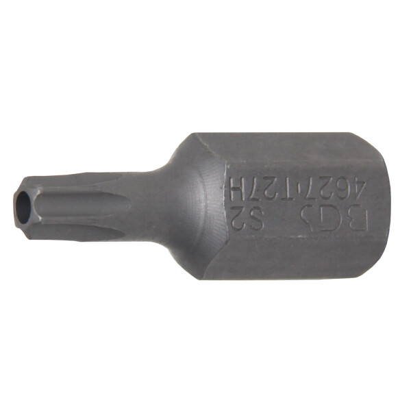 BGS 4627 Bit | Länge 30 mm | Antrieb Außensechskant 10 mm (3/8") | T-Profil (für Torx) mit Bohrung T27