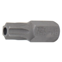 BGS 4650 Bit | Länge 30 mm | Antrieb Außensechskant 10 mm (3/8") | T-Profil (für Torx) mit Bohrung T50