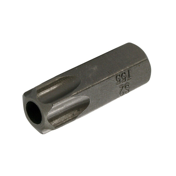 BGS 4655 Bit | Länge 30 mm | Antrieb Außensechskant 10 mm (3/8") | T-Profil (für Torx) mit Bohrung T55