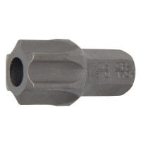 BGS 4670 Bit | Länge 30 mm | Antrieb Außensechskant 10 mm (3/8") | T-Profil (für Torx) mit Bohrung T70