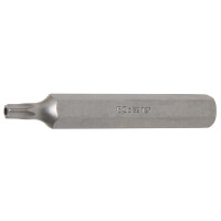 BGS 4727 Bit | Länge 75 mm | Antrieb Außensechskant 10 mm (3/8") | T-Profil (für Torx) mit Bohrung T27