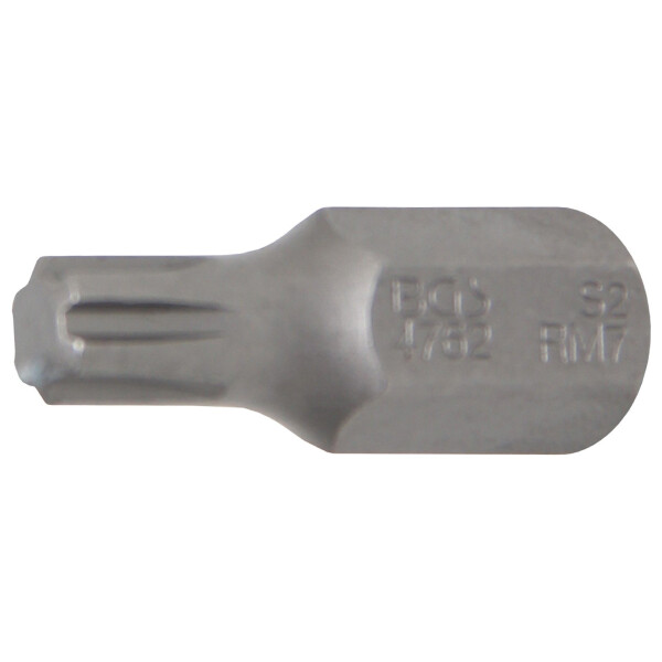 BGS 4762 Bit | Länge 30 mm | Antrieb Außensechskant 10 mm (3/8") | Keil-Profil (für RIBE) M7