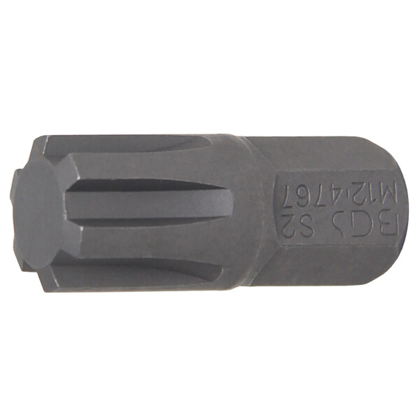 BGS 4767 Bit | Länge 30 mm | Antrieb Außensechskant 10 mm (3/8") | Keil-Profil (für RIBE) M12
