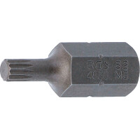 BGS 4850 Bit | Länge 30 mm | Antrieb Außensechskant 10 mm (3/8") | Innenvielzahn (für XZN) M5