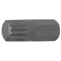 BGS 4854 Bit | Länge 30 mm | Antrieb Außensechskant 10 mm (3/8") | Innenvielzahn (für XZN) M12