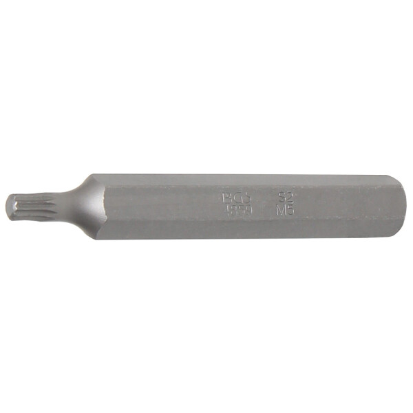 BGS 4859 Bit | Länge 75 mm | Antrieb Außensechskant 10 mm (3/8") | Innenvielzahn (für XZN) M5