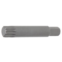 BGS 4864 Bit | Länge 75 mm | Antrieb Außensechskant 10 mm (3/8") | Innenvielzahn (für XZN) M14