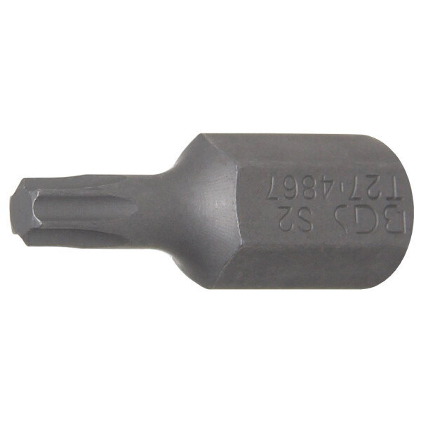 BGS 4867 Bit | Länge 30 mm | Antrieb Außensechskant 10 mm (3/8") | T-Profil (für Torx) T27