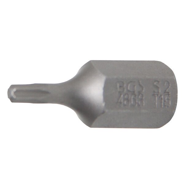 BGS 4868 Bit | Länge 30 mm | Antrieb Außensechskant 10 mm (3/8") | T-Profil (für Torx) T15