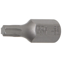 BGS 4871 Bit | Länge 30 mm | Antrieb Außensechskant 10 mm (3/8") | T-Profil (für Torx) T30