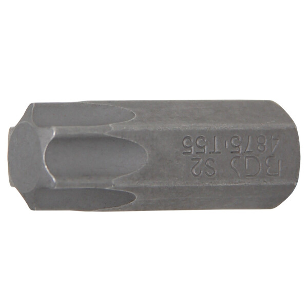 BGS 4875 Bit | Länge 30 mm | Antrieb Außensechskant 10 mm (3/8") | T-Profil (für Torx) T55