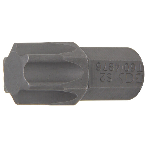 BGS 4876 Bit | Länge 30 mm | Antrieb Außensechskant 10 mm (3/8") | T-Profil (für Torx) T60