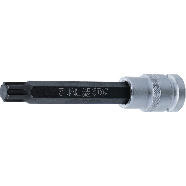 BGS 5010 Bit-Einsatz | Länge 120 mm | Antrieb Innenvierkant 12,5 mm (1/2") | Keil-Profil (für RIBE) M12