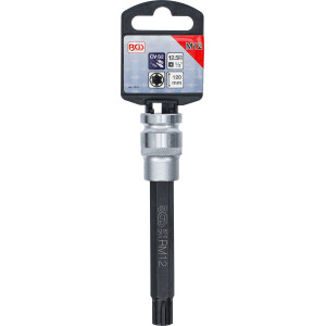 BGS 5010 Bit-Einsatz | Länge 120 mm | Antrieb Innenvierkant 12,5 mm (1/2") | Keil-Profil (für RIBE) M12