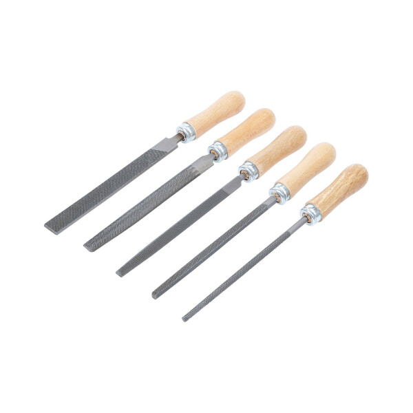 BGS Diy 50206 Feilen-Satz | Holzheft | 150 mm | 5-tlg.