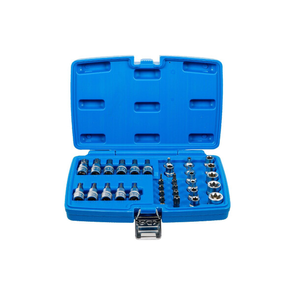 BGS 5021 Bit- und Steckschlüsseleinsatz-Satz | 10 mm (3/8") | T-Profil (für Torx) | 34-tlg.
