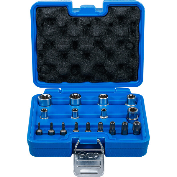 BGS 5023 Bit- und Steckschlüssel-Satz | E-Profil / T-Profil (für Torx) | 17-tlg.