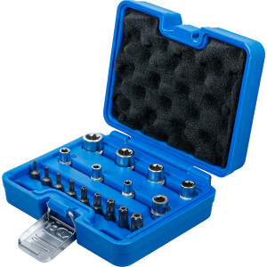 BGS 5023 Bit- und Steckschlüssel-Satz | E-Profil / T-Profil (für Torx) | 17-tlg.