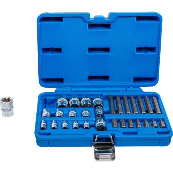 BGS 5025 Bit- und Steckschlüssel-Satz | E-Profil / T-Profil (für Torx) | 30-tlg.
