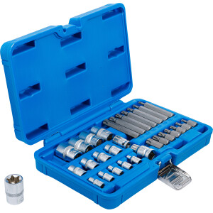BGS 5025 Bit- und Steckschlüssel-Satz | E-Profil / T-Profil (für Torx) | 30-tlg.